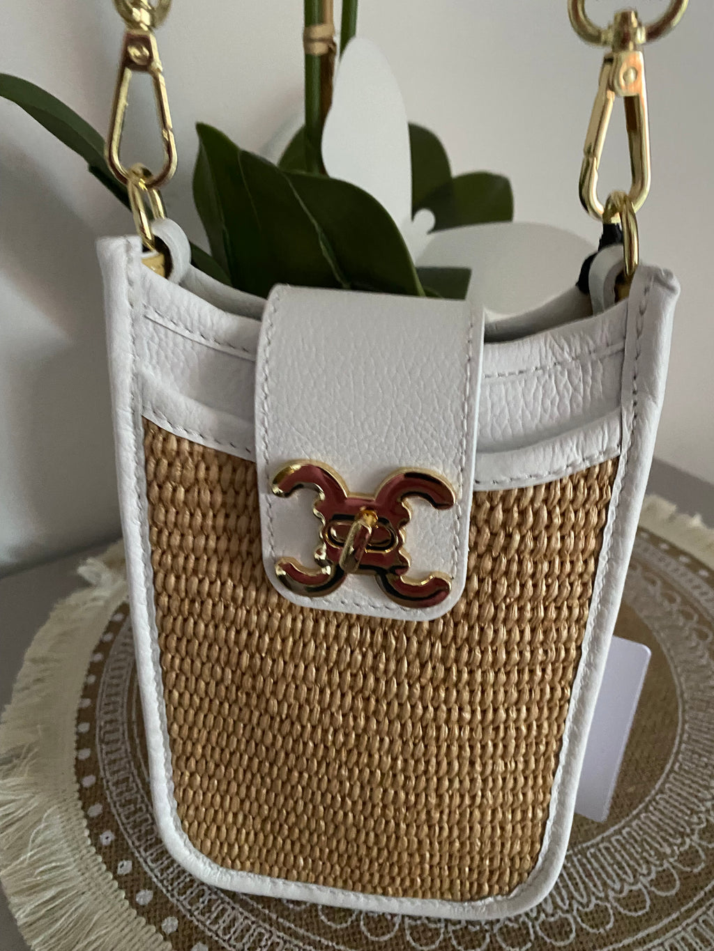 SAC SACOCHE CUIR C BLANCHE