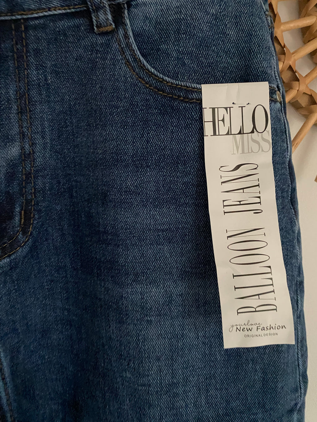 JEAN BALLOON  BLEU  34/36/38/40/42