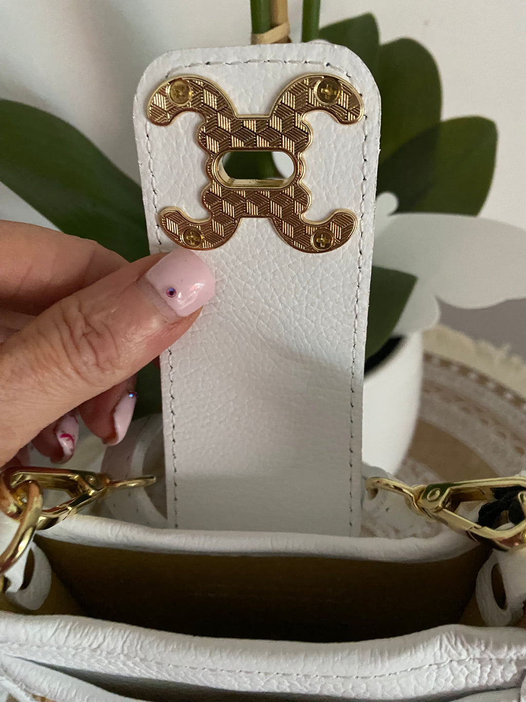 SAC SACOCHE CUIR C BLANCHE