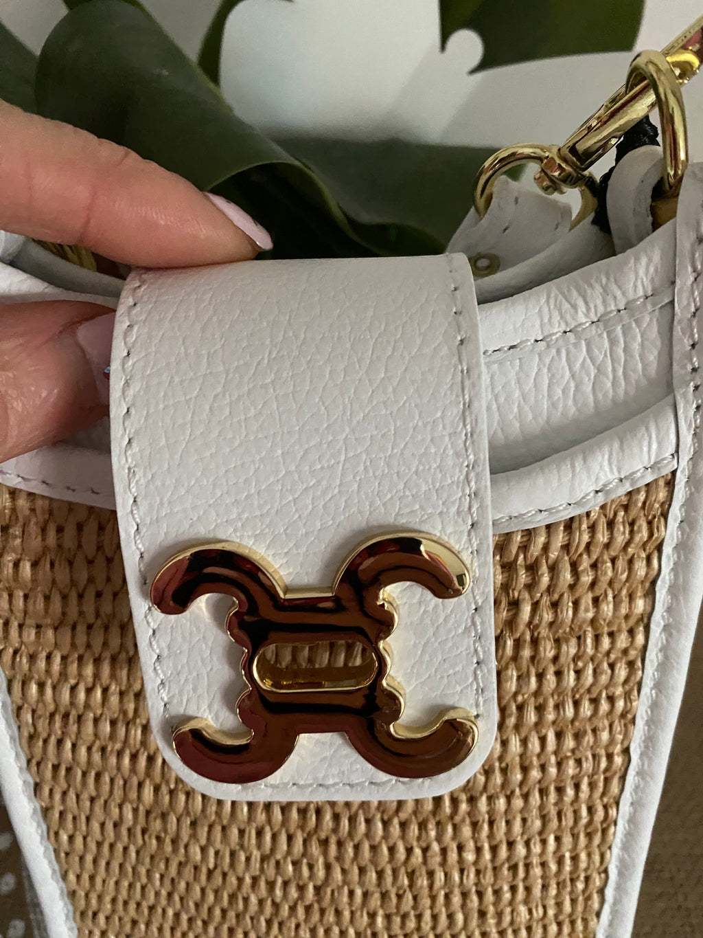 SAC SACOCHE CUIR C BLANCHE