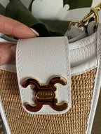 SAC SACOCHE CUIR C BLANCHE