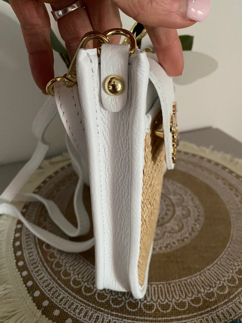SAC SACOCHE CUIR C BLANCHE