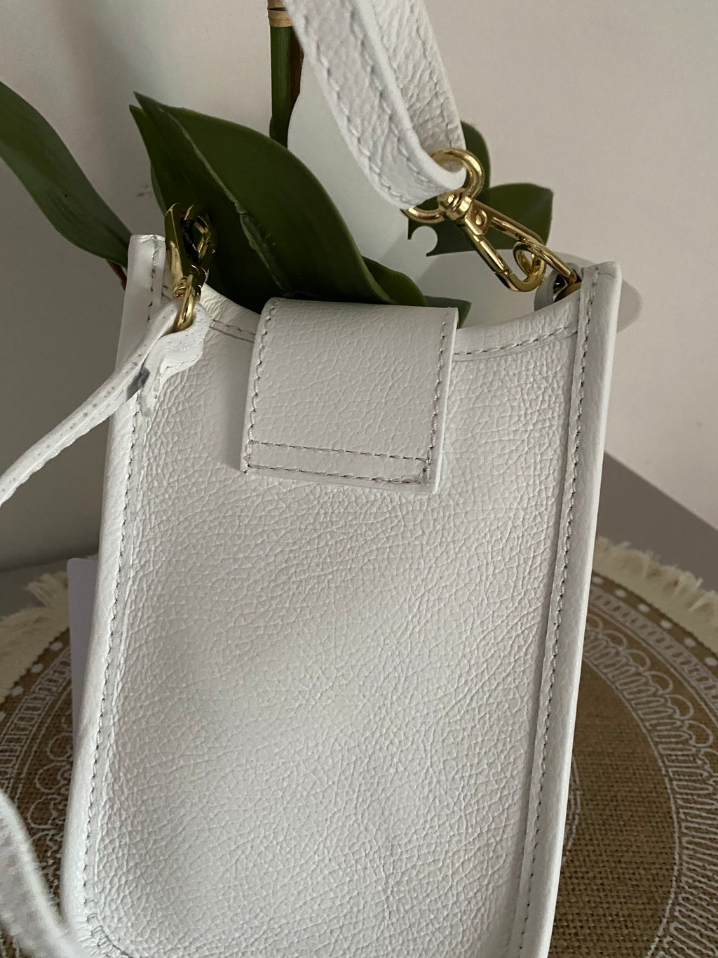 SAC SACOCHE CUIR C BLANCHE