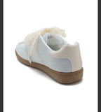 BASKETS A LACETS DENTELLE ET BIJOUX  BLEU CIEL   36/37/38/39/40/41