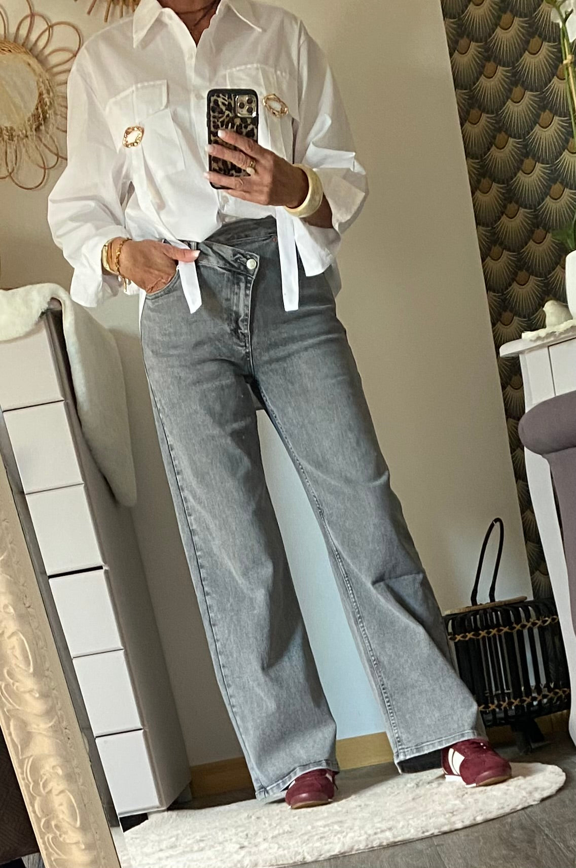 CHEMISE CARLA BLANCHE TU 36/44 PETIT 46