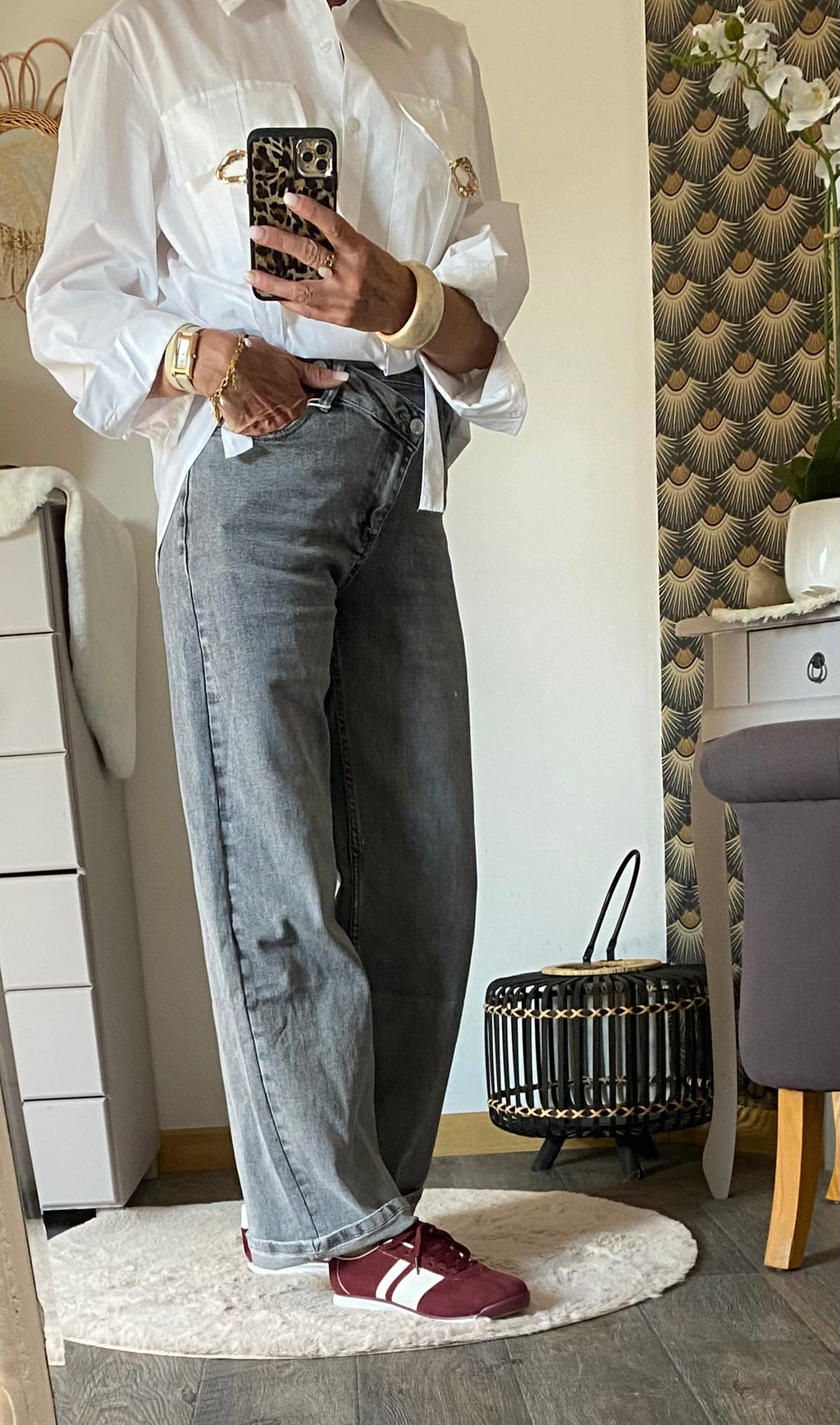 CHEMISE CARLA BLANCHE TU 36/44 PETIT 46