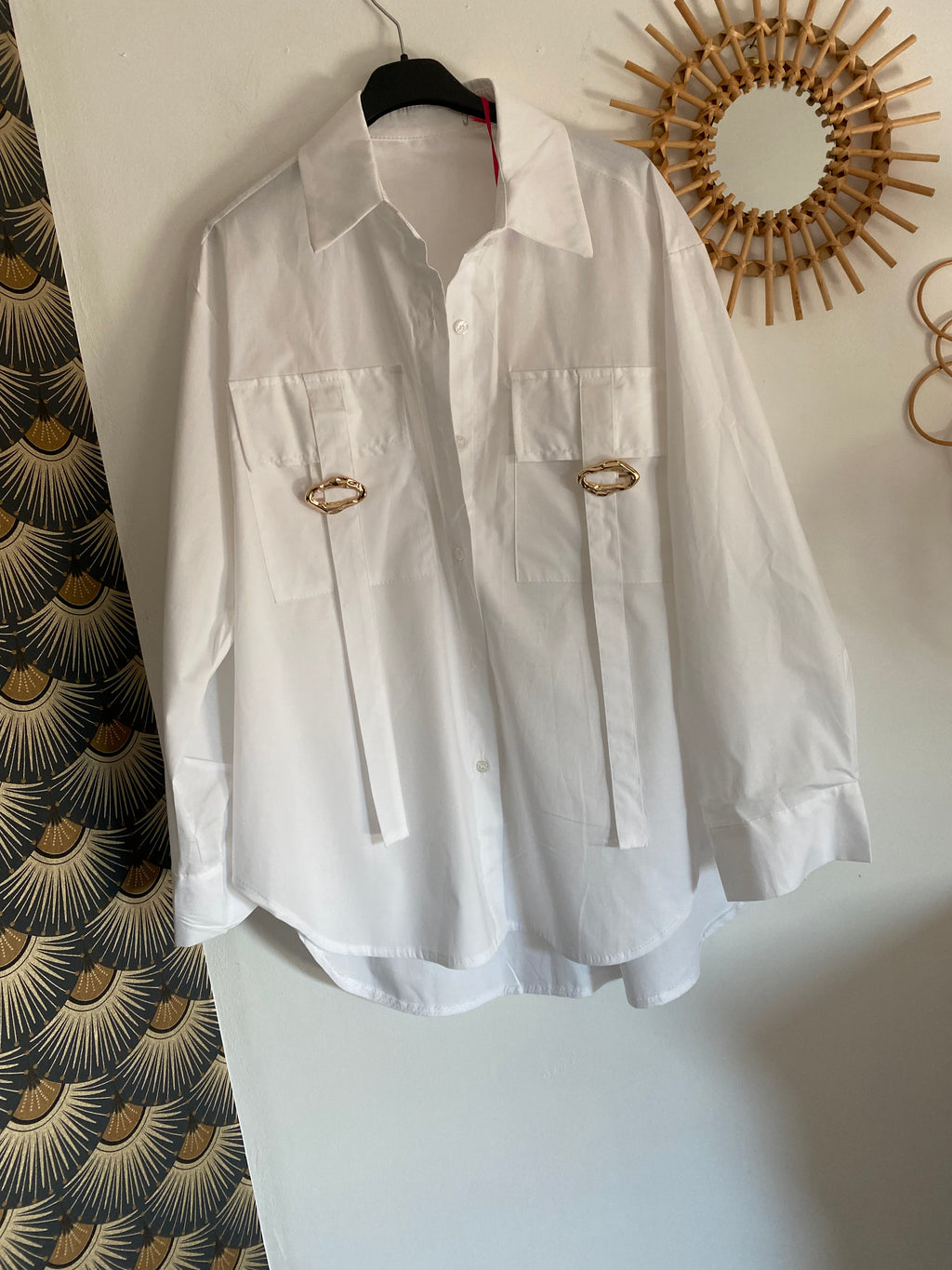 CHEMISE CARLA BLANCHE TU 36/44 PETIT 46
