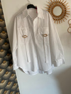 CHEMISE CARLA BLANCHE TU 36/44 PETIT 46