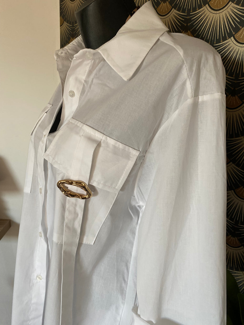 CHEMISE CARLA BLANCHE TU 36/44 PETIT 46