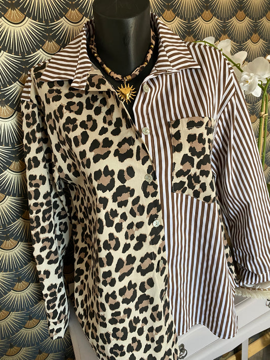 CHEMISE LEOPARD CORINNE TU 36/42