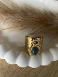 BAGUE SAMANTHA CRISTAL TAILLE BLEU