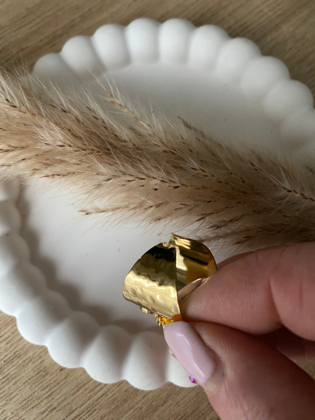 BAGUE SAMANTHA CRISTAL TAILLE CAMEL