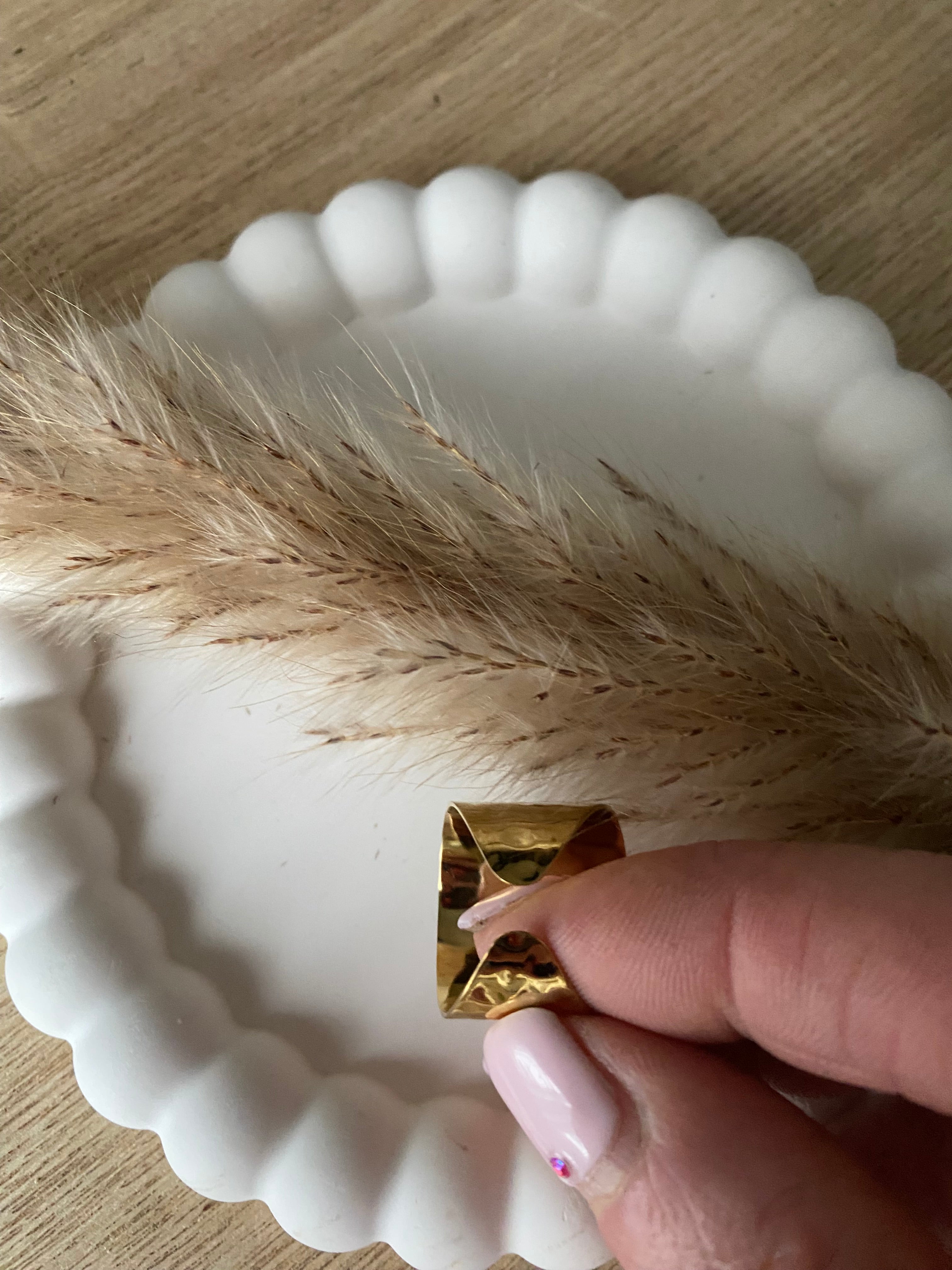 BAGUE SAMANTHA CRISTAL TAILLE CAMEL