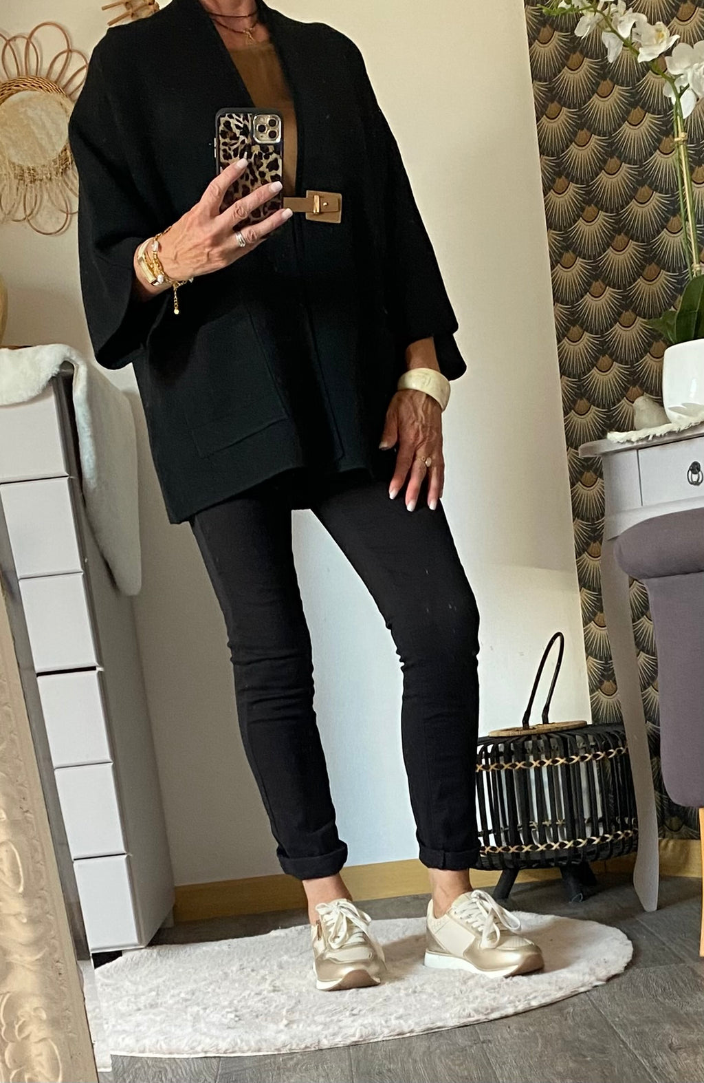 VESTE MG NOIRE  TU 36/44 PETIT 46