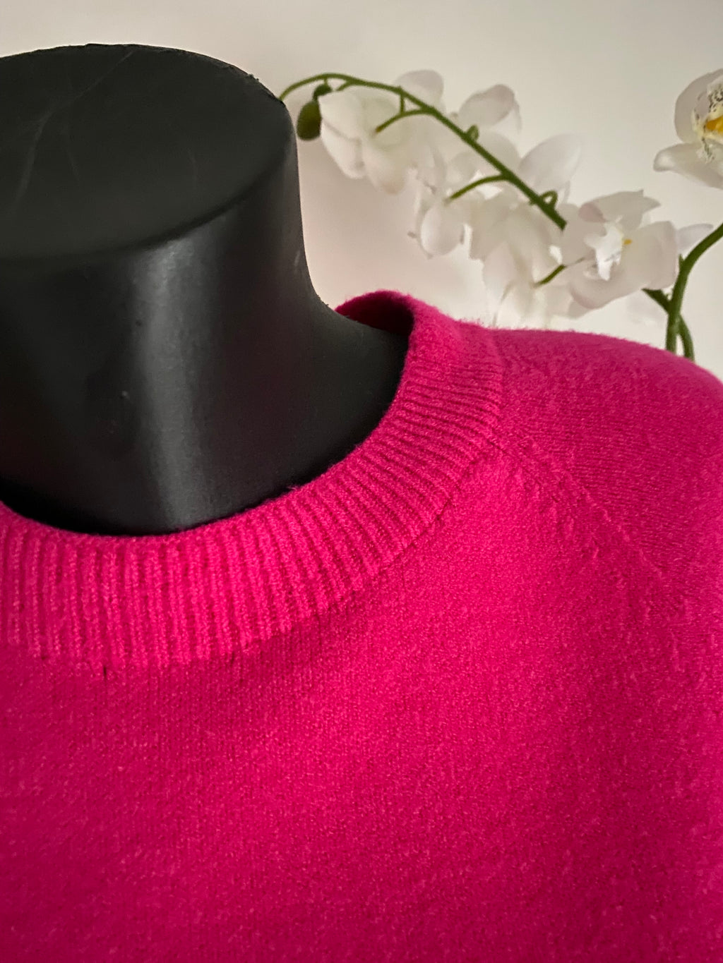 PULL CORINNE MANCHES COURTES  FUSHIA  TU 36/42
