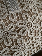 SAC CROCHET , CUIR ET STRASS TAUPE
