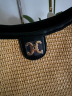 SAC CUIR ET PAILLE C