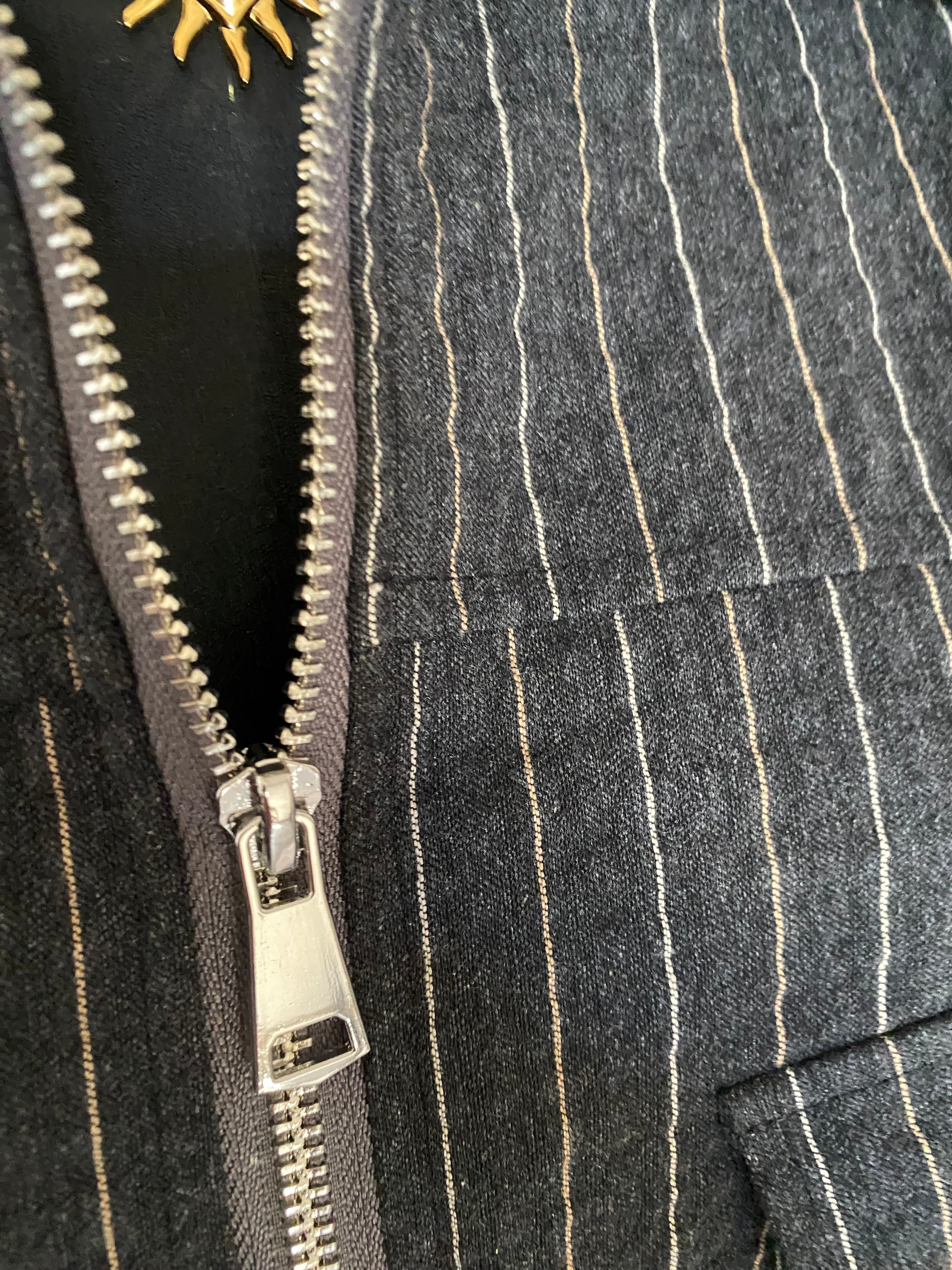 VESTE FINES RAYURES GRIS ENTRACYTHE TU 36/44