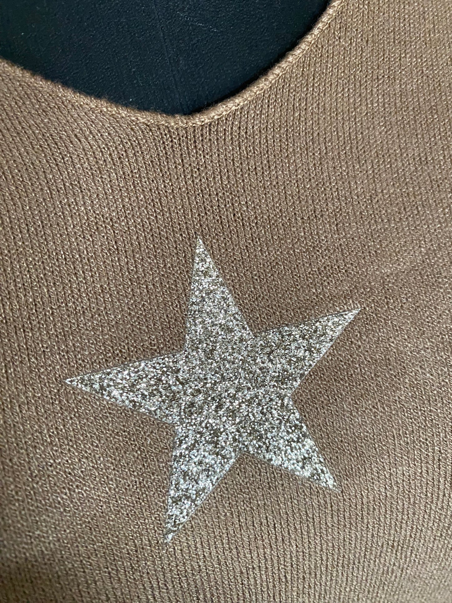 PULL FIN ETOILE  CAMEL   TU 36/44
