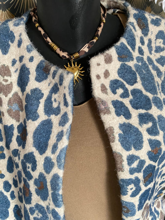 GILET LEO  BLEU  TU 36/44