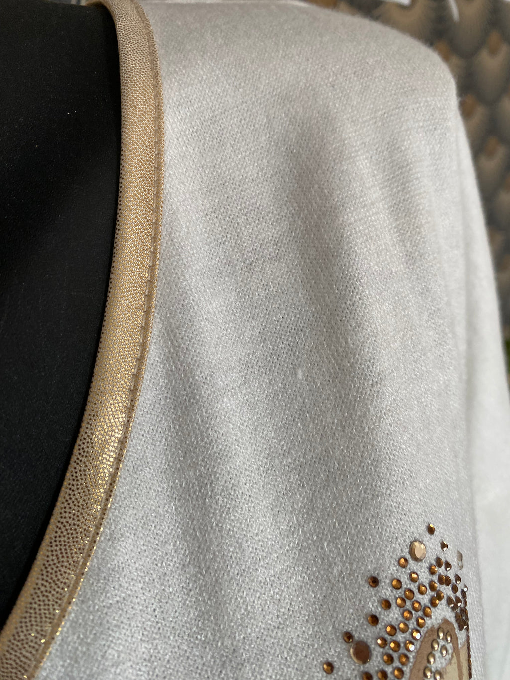 PULL COEUR TU 42/46 ECRU