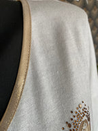 PULL COEUR TU 42/46 ECRU