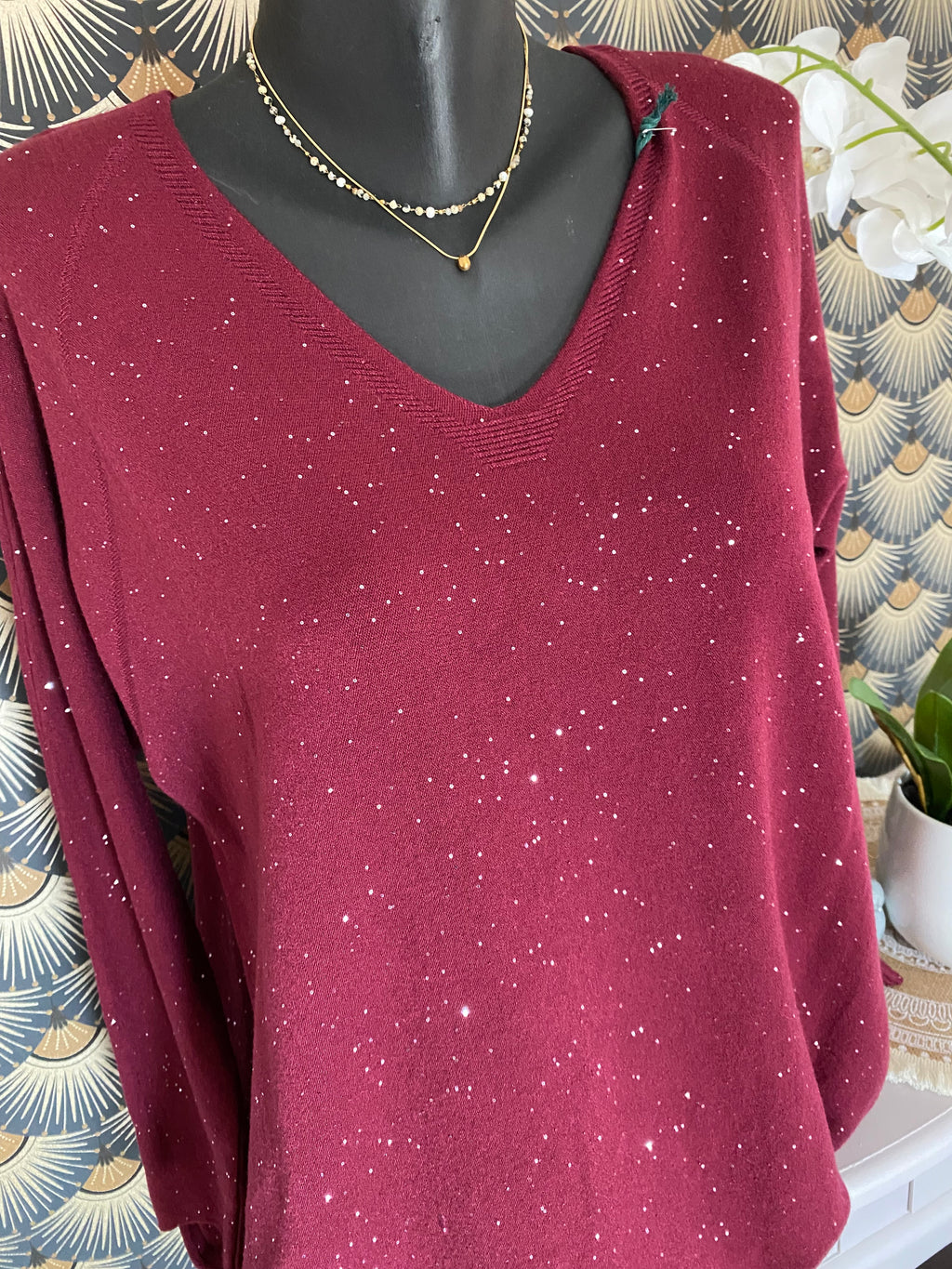 PULL BABE  BORDEAUX TU 44/50