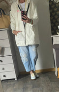 PARKA CARLA ECRU TAILLE UNIQUE 38/46