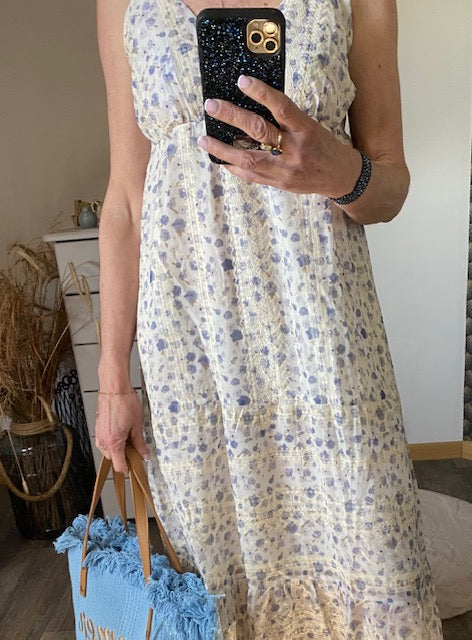 ROBE LONGUE MIA  BLEUE     36/42