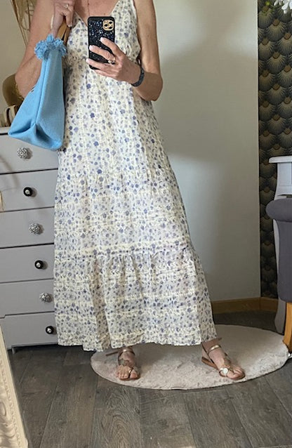 ROBE LONGUE MIA  BLEUE     36/42