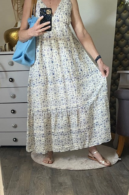 ROBE LONGUE MIA  BLEUE     36/42
