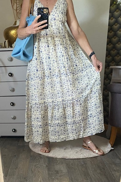 ROBE LONGUE MIA  BLEUE     36/42