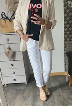 PANTALON IZZY  BANDES ARGENT  TAILLES S/M/L/XL