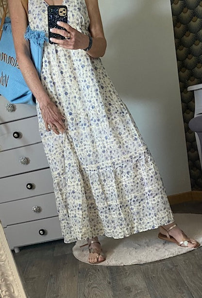 ROBE LONGUE MIA  BLEUE     36/42