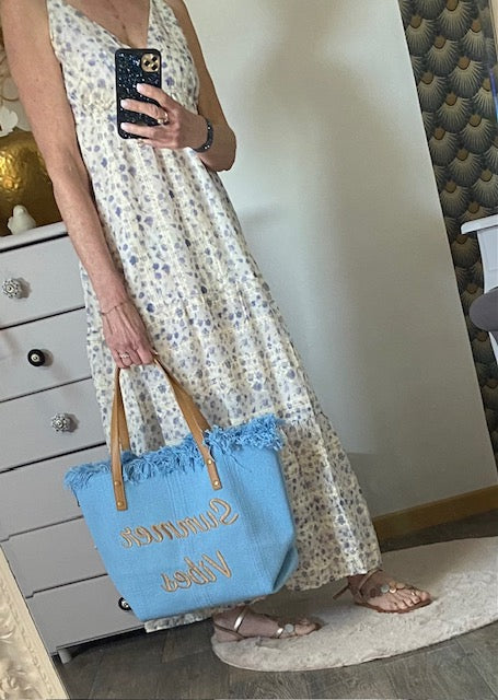 ROBE LONGUE MIA  BLEUE     36/42