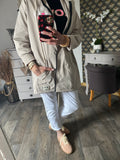 PARKA CARLA BEIGE   TAILLE UNIQUE 38/46