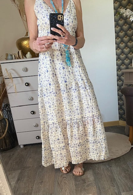 ROBE LONGUE MIA  BLEUE     36/42