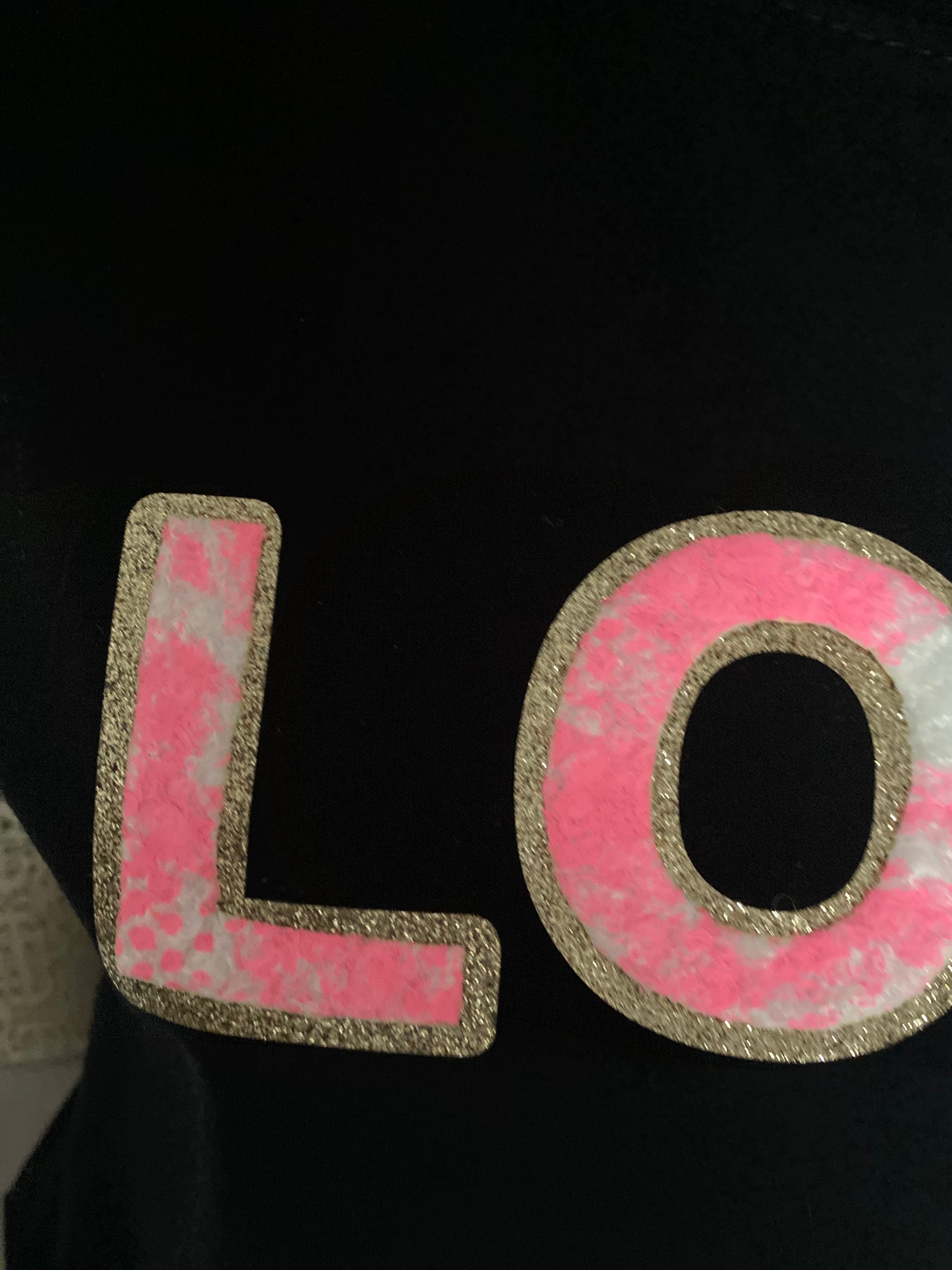 TEE SHIRT LOVE NOIR TAILLE UNIQUE 36/42