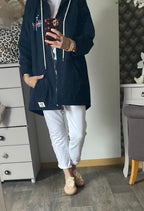 PARKA CARLA BLEU MARINE TAILLE UNIQUE 38/46