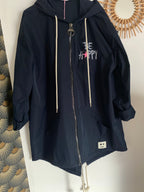 PARKA CARLA BLEU MARINE TAILLE UNIQUE 38/46