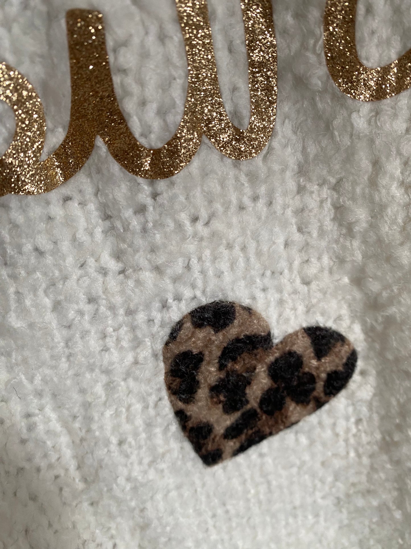 GILET AMOUR COEUR LEOPARD  TU 36/44  ALPAGA