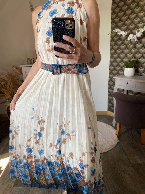 ROBE EVENEMENT  BLEUE  INDIGO  36/42 petit 44