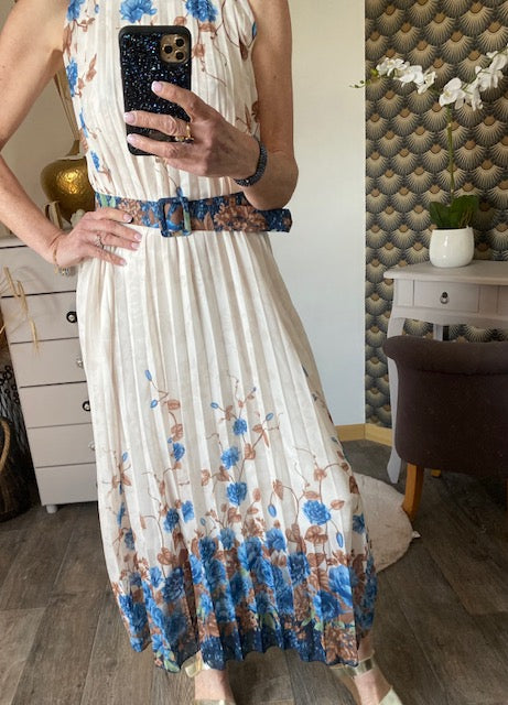 ROBE EVENEMENT  BLEUE  INDIGO  36/42 petit 44