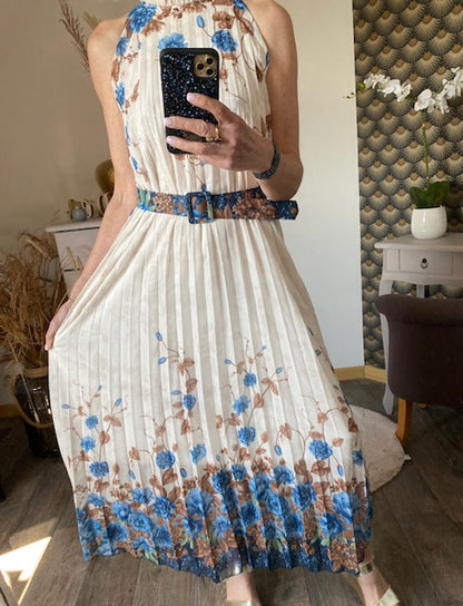 ROBE EVENEMENT  BLEUE  INDIGO  36/42 petit 44