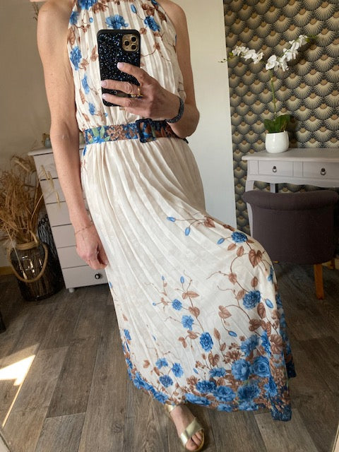 ROBE EVENEMENT  BLEUE  INDIGO  36/42 petit 44