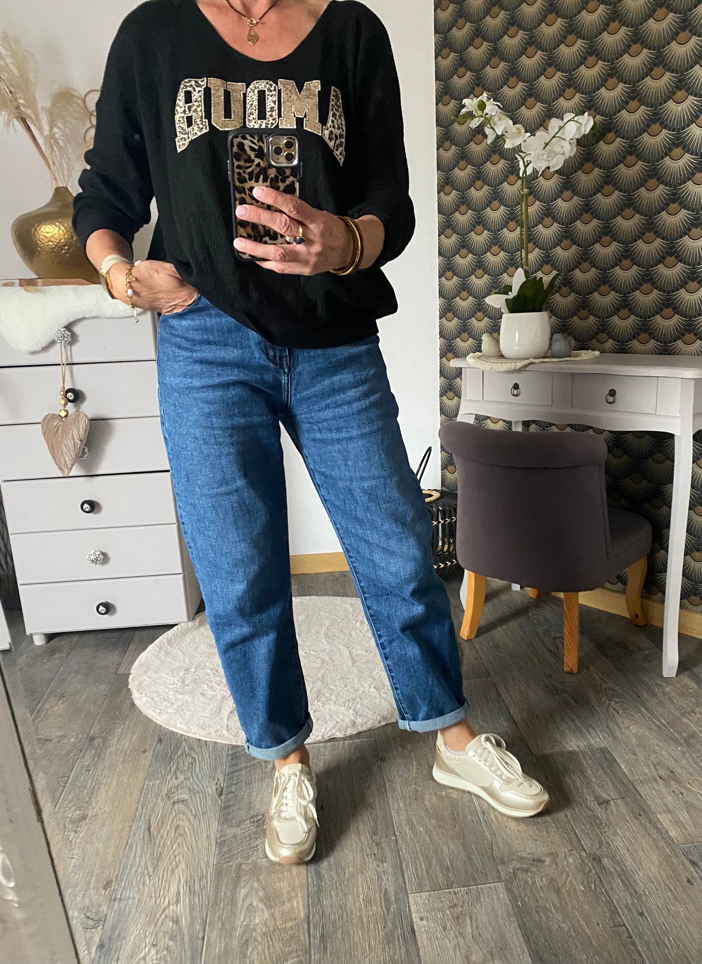 PULL NOIR AMOUR TU 36/44