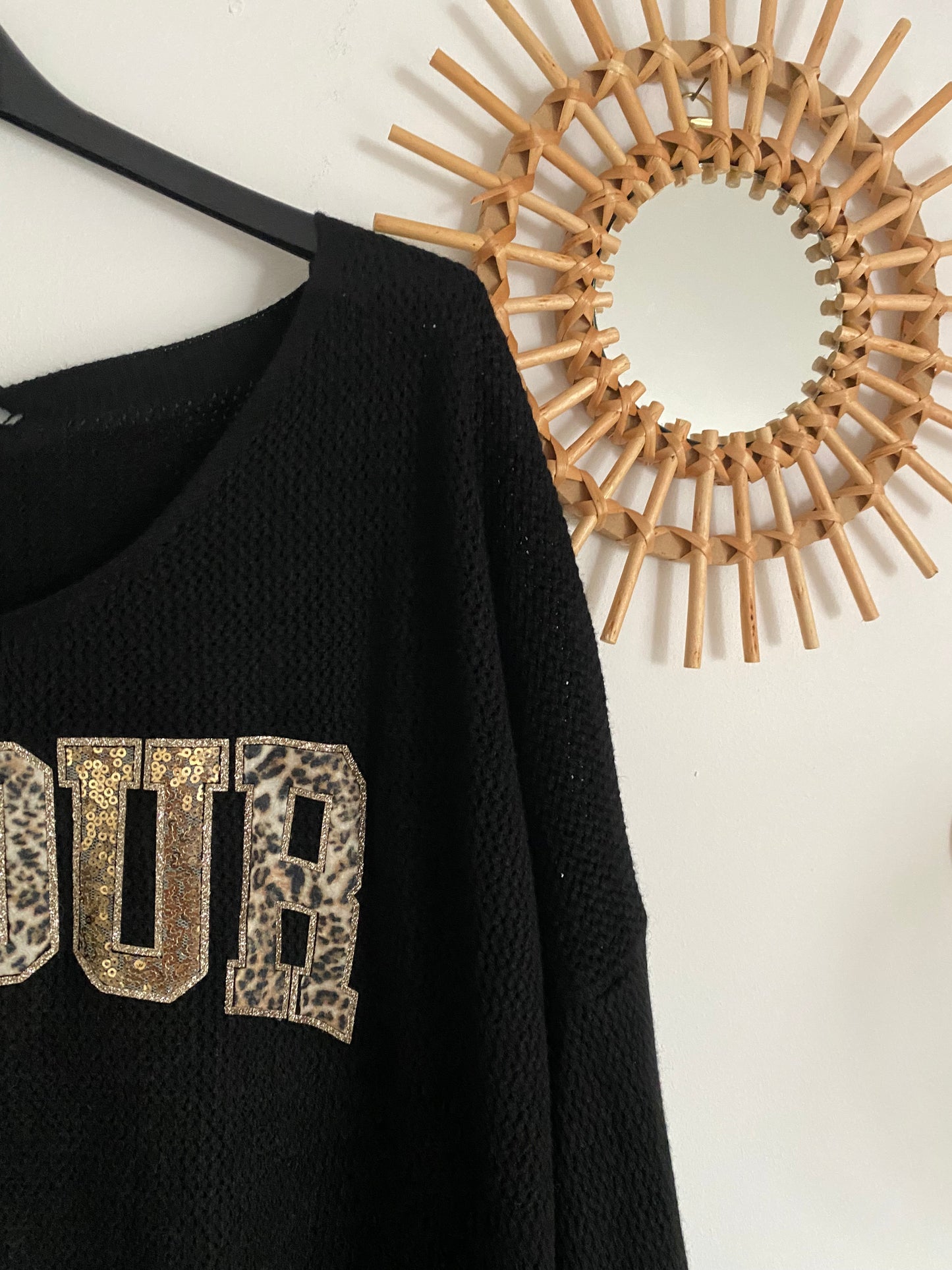 PULL NOIR AMOUR TU 36/44