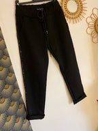 PANTALON DE FETE AVEC  BANDE SEQUINS   S/M/L/XL