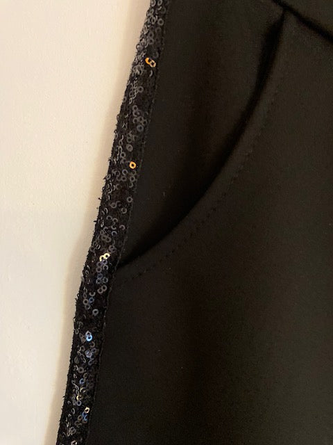 PANTALON DE FETE AVEC  BANDE SEQUINS   S/M/L/XL