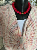 GILET NOEUD LOVENA ROSE   TU 36/44